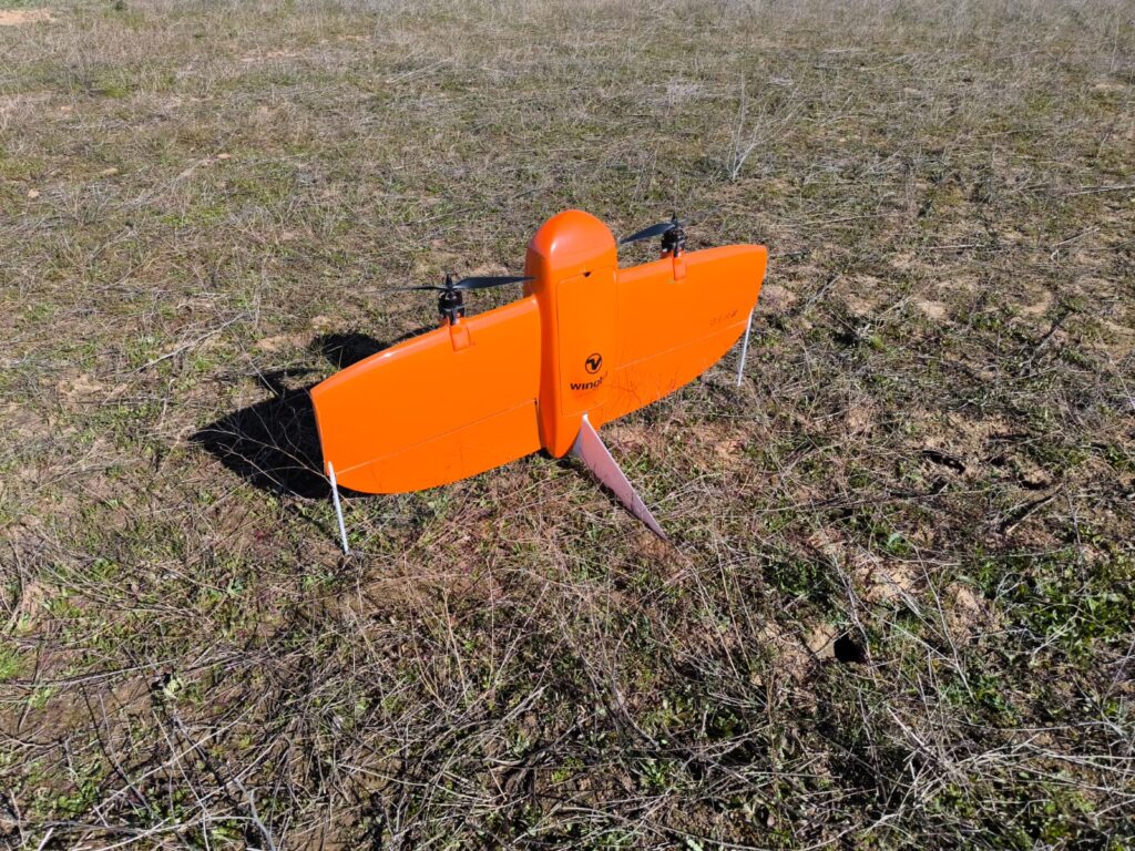 Volando el dron WingtraOne 2