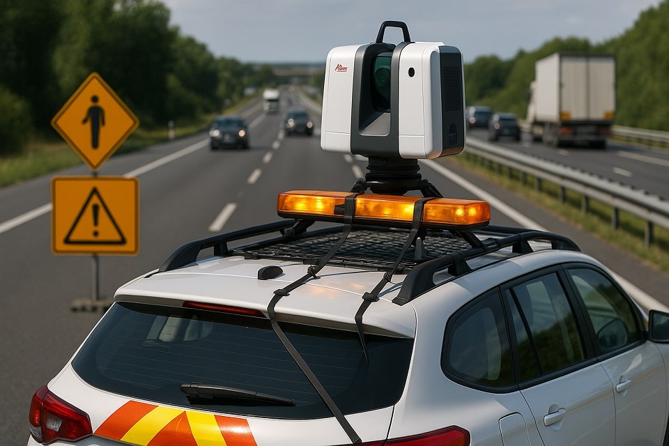 Escaneo 3D red de carreteras